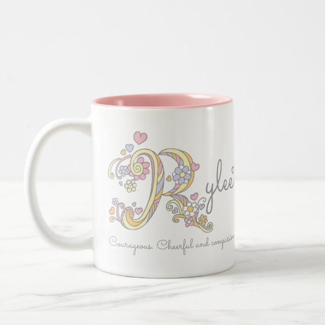Rylee decorative name and meaning mug (Left)