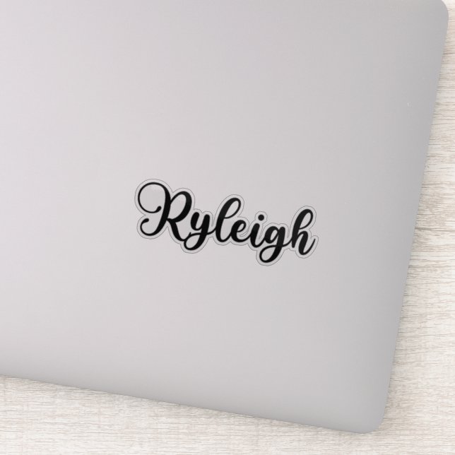 Ryleigh Name - Handwritten Calligraphy Sticker (Detail)