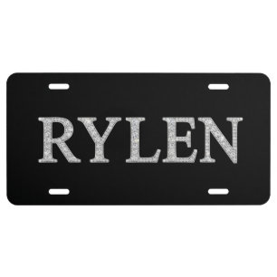 Rylen Aluminum License Plate