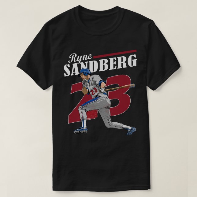 Ryno 23 Baseball Retro Number Tribute T-Shirt (Design Front)