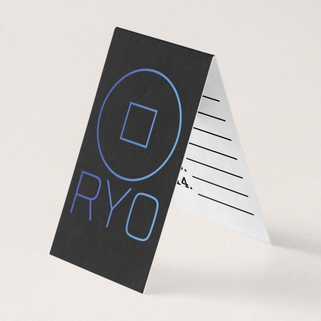 RYO Mnemonic Business Card (Front)