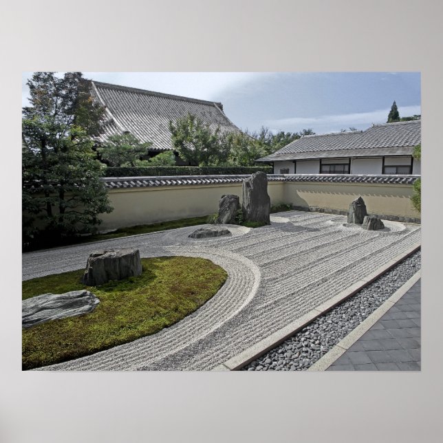 Ryogen-in Temple Garden - Kyoto Japan Poster (Front)