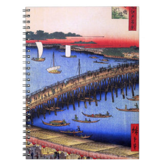 Ryōgoku Bridge and the Great Riverbank (両国橋大川ばた) Notebook