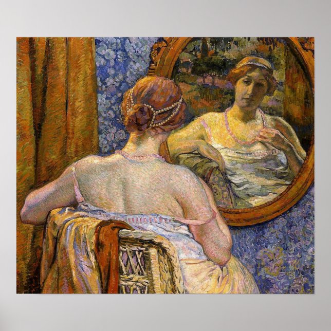 Rysselberghe - Woman At A Mirror 1907 Poster (Front)