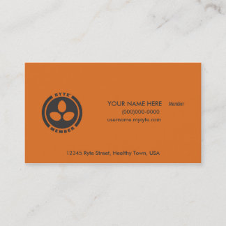 Ryte Member Business card