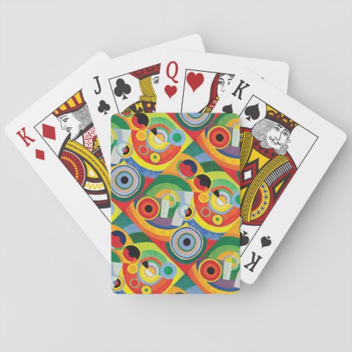 Rythme Joie de Vivre by Robert Delaunay  Poker Cards
