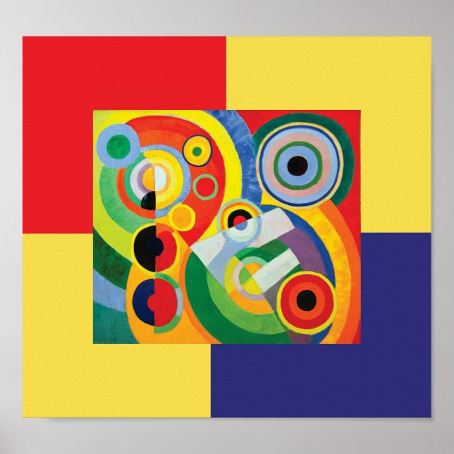 Rythme Joie de Vivre by Robert Delaunay Poster (Front)