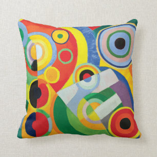 Rythme Joie de Vivre by Robert Delaunay Throw Pillow
