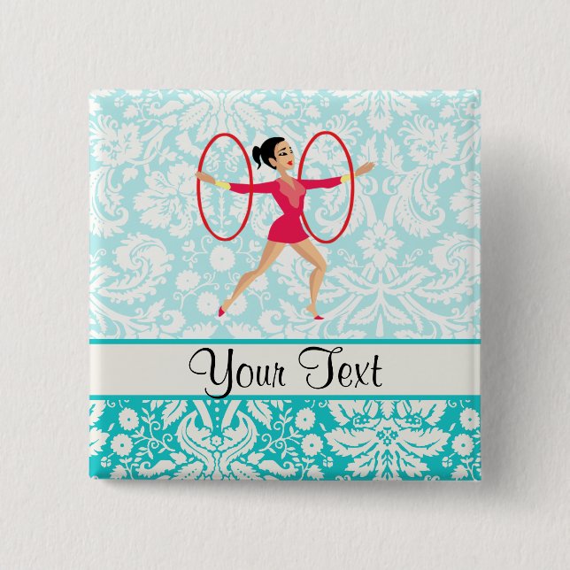 Rythmic Gymnastics Hoops Button (Front)