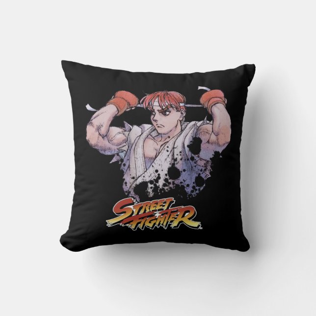 Ryu 2 throw pillow (Front)