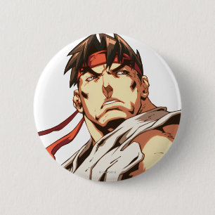 Ryu Close-Up Pinback Button