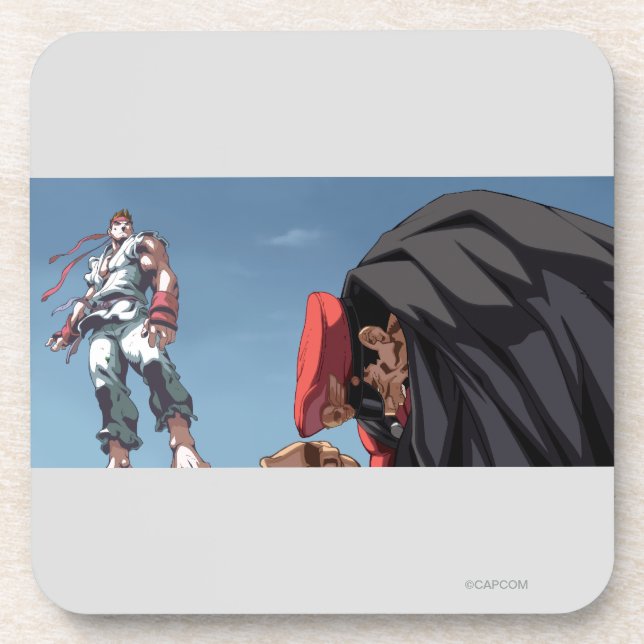 Ryu Defeat Bison Coaster (Front)