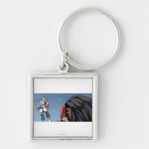 Ryu Defeat Bison Keychain