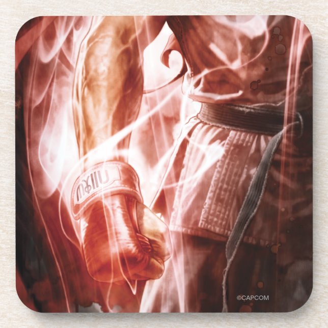 Ryu Glowing Right Arm Drink Coaster (Front)