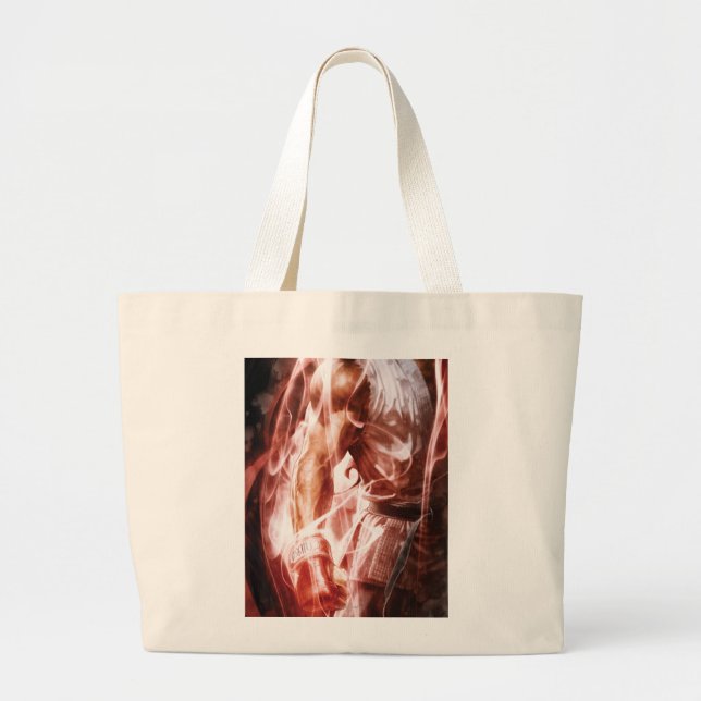 Ryu Glowing Right Arm Large Tote Bag (Front)