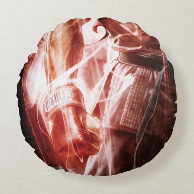 Ryu Glowing Right Arm Round Pillow (Front)