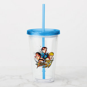 Ryu, Ken & Chun-Li Acrylic Tumbler