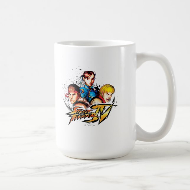 Ryu, Ken & Chun-Li Coffee Mug (Right)