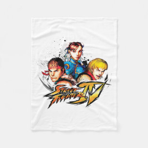 Ryu, Ken & Chun-Li Fleece Blanket