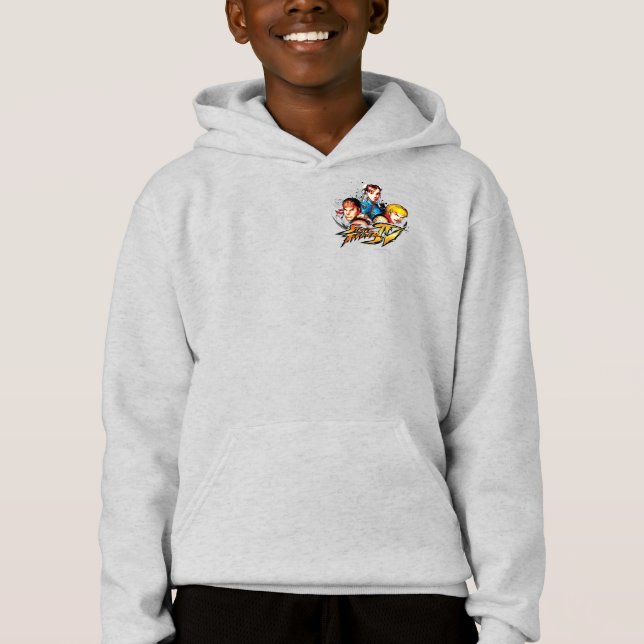 Ryu, Ken & Chun-Li Hoodie (Front)