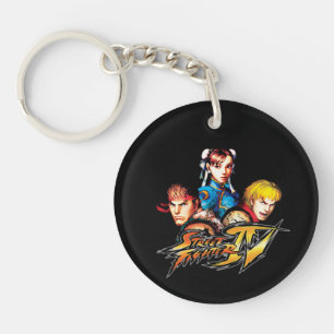 Ryu, Ken & Chun-Li Keychain