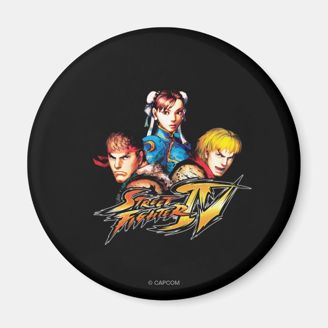 Ryu, Ken & Chun-Li Magnet (Front)