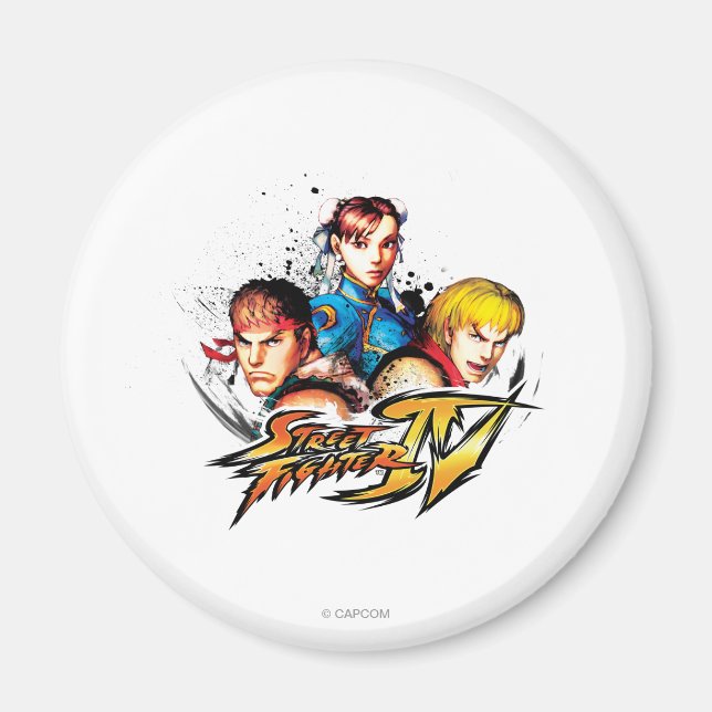 Ryu, Ken & Chun-Li Magnet (Front)