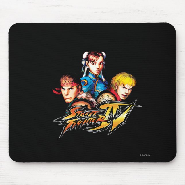 Ryu, Ken & Chun-Li Mouse Pad (Front)