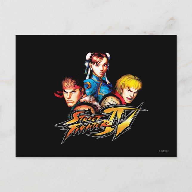Ryu, Ken & Chun-Li Postcard (Front)
