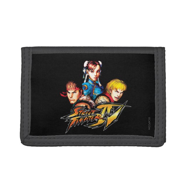 Ryu, Ken & Chun-Li Trifold Wallet (Front)