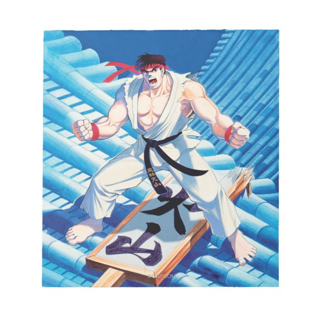 Ryu on Roof Notepad (Front)
