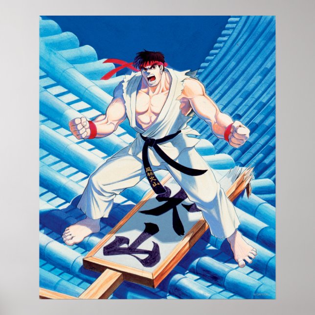 Ryu on Roof Poster (Front)