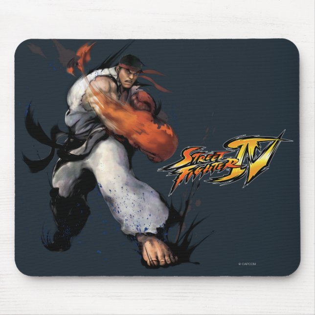 Ryu Punch Mouse Pad (Front)