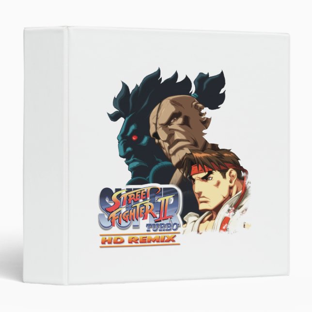 Ryu, Sagat & Akuma 3 Ring Binder (Front/Spine)