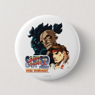 Ryu, Sagat & Akuma Button