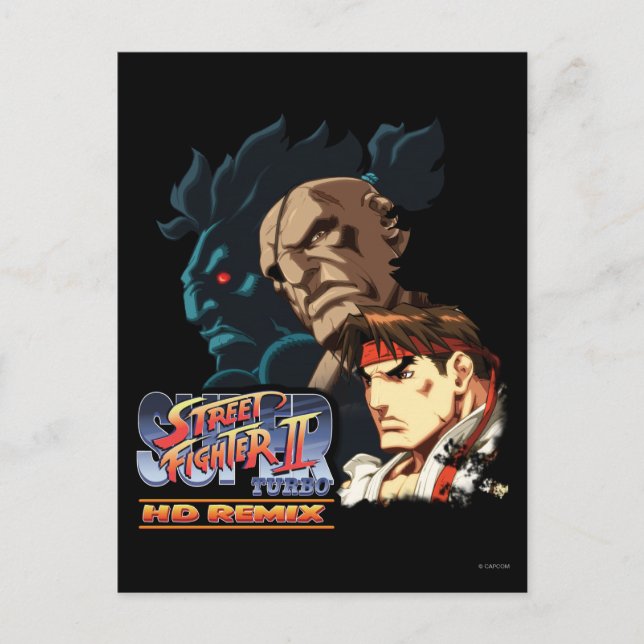 Ryu, Sagat & Akuma Postcard (Front)