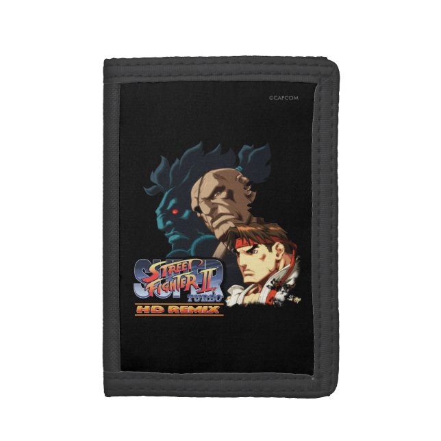 Ryu, Sagat & Akuma Trifold Wallet (Front Vertical)