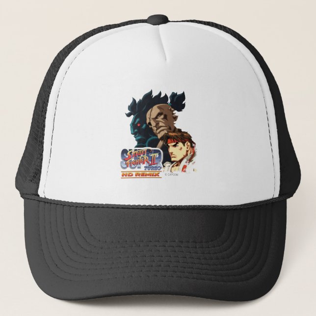 Ryu, Sagat & Akuma Trucker Hat (Front)