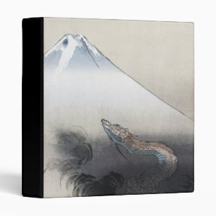 Ryu Shoten: Ascending Dragon over Fuji, Japan 3 Ring Binder