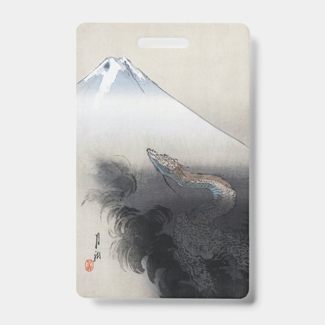 Ryu Shoten: Ascending Dragon over Fuji, Japan Badge (Front)