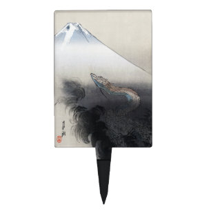 Ryu Shoten: Ascending Dragon over Fuji, Japan Cake Topper