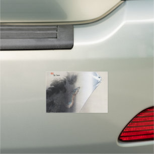 Ryu Shoten: Ascending Dragon over Fuji, Japan Car Magnet