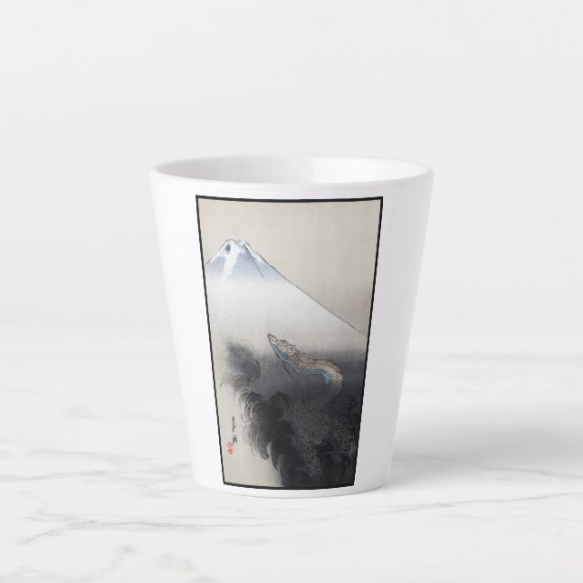 Ryu Shoten: Ascending Dragon over Fuji, Japan Latte Mug (Front)