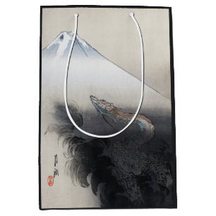 Ryu Shoten: Ascending Dragon over Fuji, Japan Medium Gift Bag