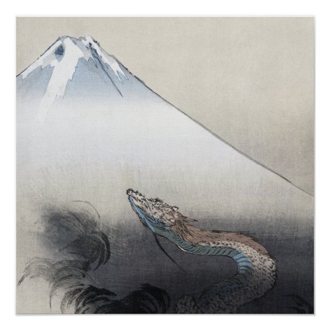 Ryu Shoten: Ascending Dragon over Fuji, Japan Poster (Front)