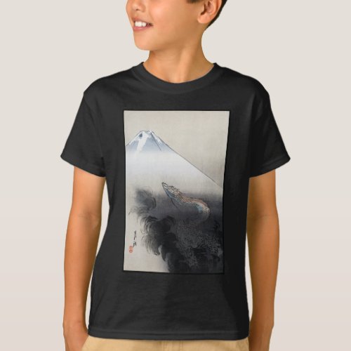 Ryu Shoten Ascending Dragon over Fuji Japan T_Shirt