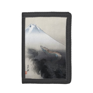 Ryu Shoten: Ascending Dragon over Fuji, Japan Tri-fold Wallet