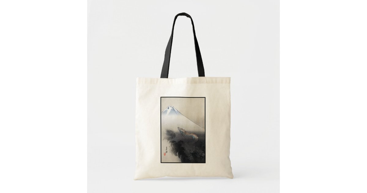 Ryu Shoten Mt. Fuji & Dragon by Ogata Gekko Tote | Zazzle Ryu Shoten Mt. Fuji & Dragon by Ogata Gekko   Tote | Zazzle