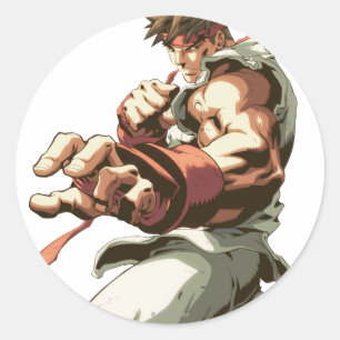 Ryu Stance Classic Round Sticker