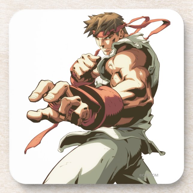 Ryu Stance Drink Coaster (Front)